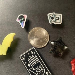 6 Witchy spooky Halloween croc charms